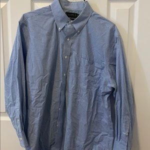 Blue bottom down shirt